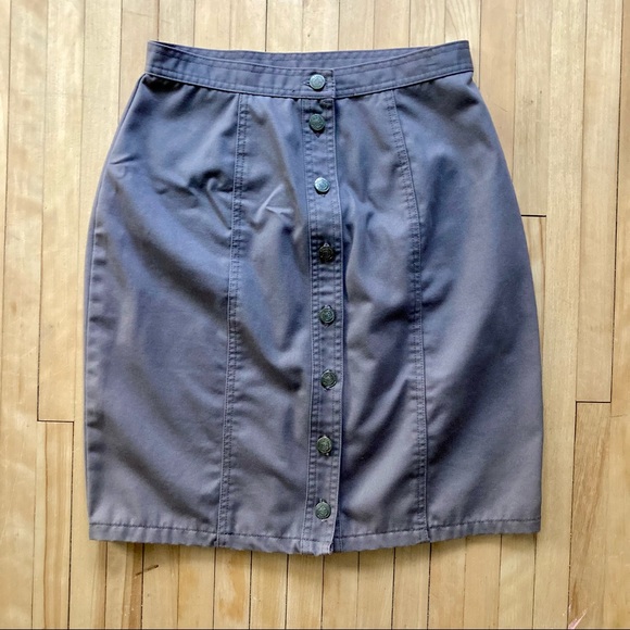 Midi Button Skirt - Picture 1 of 3